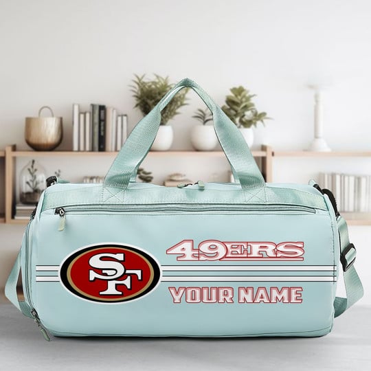 LIMITED EDITION - NEW CUSTOMIZED NFL11 SF49 SAN FRANCISCO 49ERS SPORTS FITNESS BAG