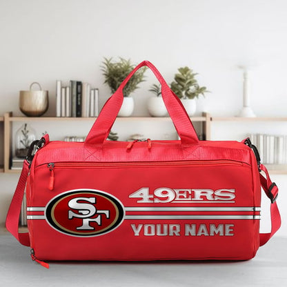 LIMITED EDITION - NEW CUSTOMIZED NFL11 SF49 SAN FRANCISCO 49ERS SPORTS FITNESS BAG