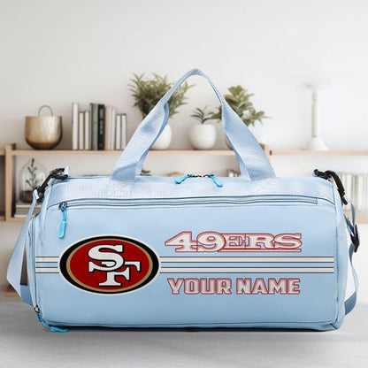 LIMITED EDITION - NEW CUSTOMIZED NFL11 SF49 SAN FRANCISCO 49ERS SPORTS FITNESS BAG