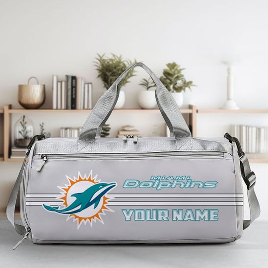 LIMITED EDITION - NEW CUSTOMIZED NFL19 MDP MIAMI DOLPHINS SPORTS FITNESS BAG