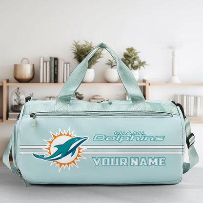 LIMITED EDITION - NEW CUSTOMIZED NFL19 MDP MIAMI DOLPHINS SPORTS FITNESS BAG