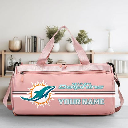 LIMITED EDITION - NEW CUSTOMIZED NFL19 MDP MIAMI DOLPHINS SPORTS FITNESS BAG