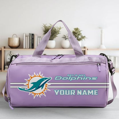 LIMITED EDITION - NEW CUSTOMIZED NFL19 MDP MIAMI DOLPHINS SPORTS FITNESS BAG