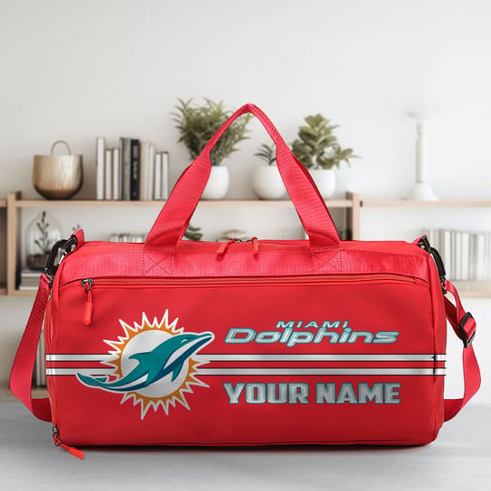 LIMITED EDITION - NEW CUSTOMIZED NFL19 MDP MIAMI DOLPHINS SPORTS FITNESS BAG