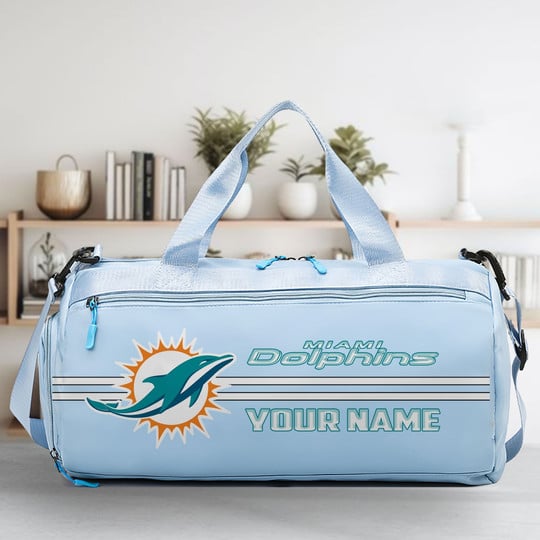 LIMITED EDITION - NEW CUSTOMIZED NFL19 MDP MIAMI DOLPHINS SPORTS FITNESS BAG