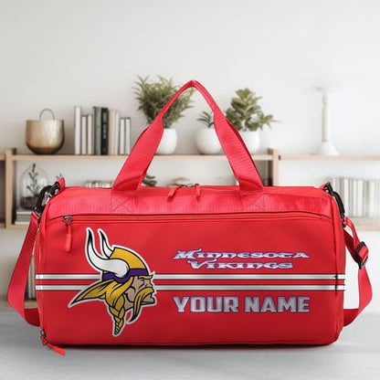 LIMITED EDITION - NEW CUSTOMIZED NFL05 MVK MINNESOTA VIKINGS SPORTS FITNESS BAG