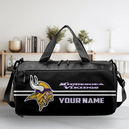 LIMITED EDITION - NEW CUSTOMIZED NFL05 MVK MINNESOTA VIKINGS SPORTS FITNESS BAG