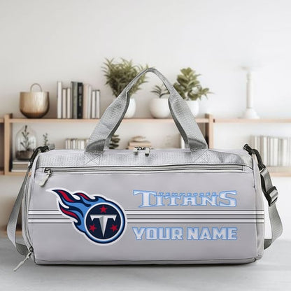 LIMITED EDITION - NEW CUSTOMIZED NFL31 TST TENNESSEE TITANS SPORTS FITNESS BAG