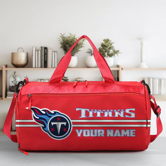 LIMITED EDITION - NEW CUSTOMIZED NFL31 TST TENNESSEE TITANS SPORTS FITNESS BAG