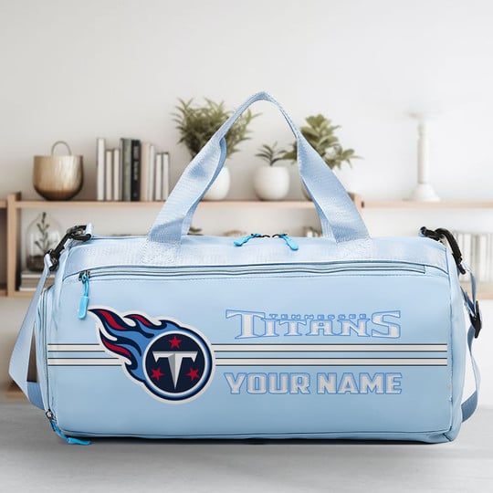 LIMITED EDITION - NEW CUSTOMIZED NFL31 TST TENNESSEE TITANS SPORTS FITNESS BAG