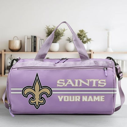 LIMITED EDITION - NEW CUSTOMIZED NFL24 NOS NEW ORLEANS SAINTS SPORTS FITNESS BAG