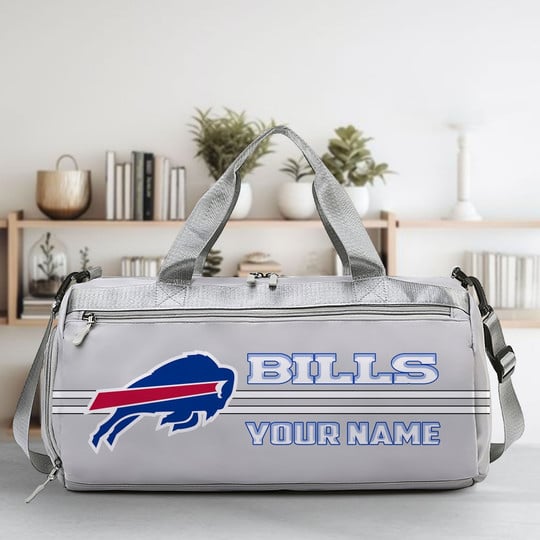 LIMITED EDITION - NEW CUSTOMIZED NFL03 BFB BUFFALO BILLS SPORTS FITNESS BAG