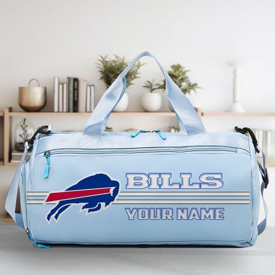 LIMITED EDITION - NEW CUSTOMIZED NFL03 BFB BUFFALO BILLS SPORTS FITNESS BAG