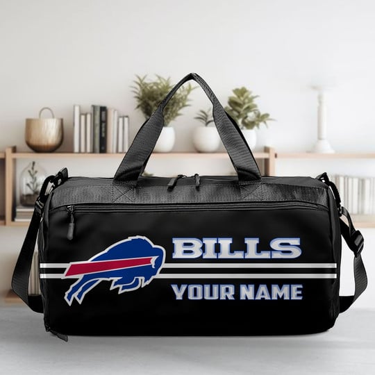 LIMITED EDITION - NEW CUSTOMIZED NFL03 BFB BUFFALO BILLS SPORTS FITNESS BAG