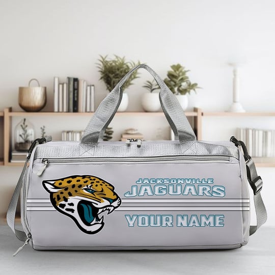 LIMITED EDITION - NEW CUSTOMIZED NFL30 JSJ JACKSONVILLE JAGUARS SPORTS FITNESS BAG