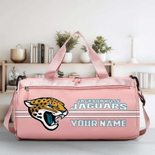 LIMITED EDITION - NEW CUSTOMIZED NFL30 JSJ JACKSONVILLE JAGUARS SPORTS FITNESS BAG