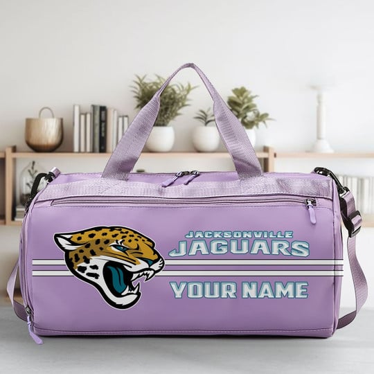 LIMITED EDITION - NEW CUSTOMIZED NFL30 JSJ JACKSONVILLE JAGUARS SPORTS FITNESS BAG