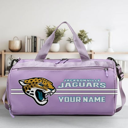 LIMITED EDITION - NEW CUSTOMIZED NFL30 JSJ JACKSONVILLE JAGUARS SPORTS FITNESS BAG