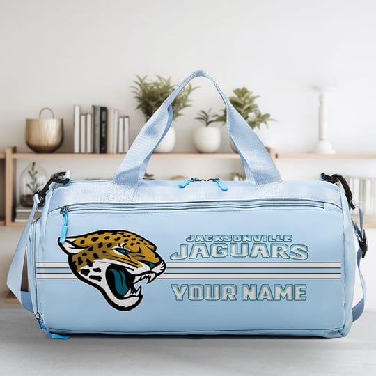 LIMITED EDITION - NEW CUSTOMIZED NFL30 JSJ JACKSONVILLE JAGUARS SPORTS FITNESS BAG