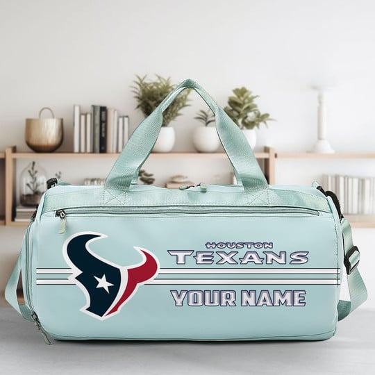 LIMITED EDITION - NEW CUSTOMIZED NFL15 HTT HOUSTON TEXANS SPORTS FITNESS BAG