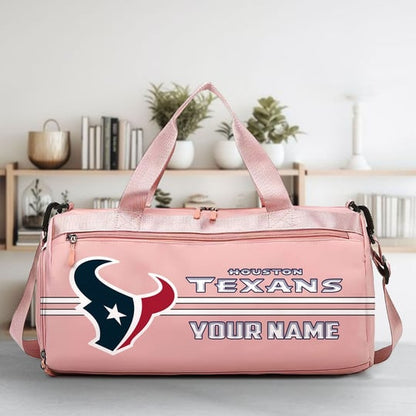 LIMITED EDITION - NEW CUSTOMIZED NFL15 HTT HOUSTON TEXANS SPORTS FITNESS BAG