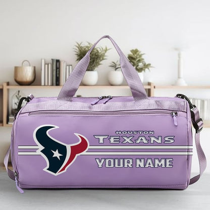 LIMITED EDITION - NEW CUSTOMIZED NFL15 HTT HOUSTON TEXANS SPORTS FITNESS BAG