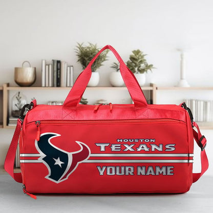 LIMITED EDITION - NEW CUSTOMIZED NFL15 HTT HOUSTON TEXANS SPORTS FITNESS BAG