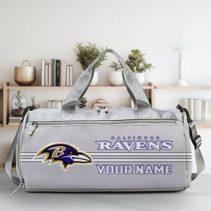 LIMITED EDITION - NEW CUSTOMIZED NFL28 BTR BALTIMORE RAVENS SPORTS FITNESS BAG