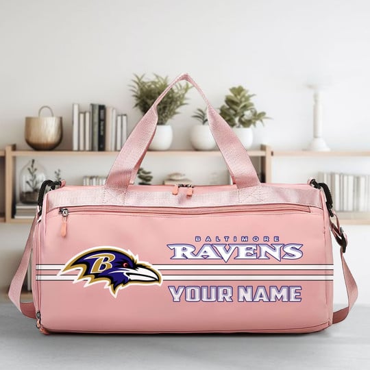 LIMITED EDITION - NEW CUSTOMIZED NFL28 BTR BALTIMORE RAVENS SPORTS FITNESS BAG
