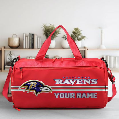 LIMITED EDITION - NEW CUSTOMIZED NFL28 BTR BALTIMORE RAVENS SPORTS FITNESS BAG