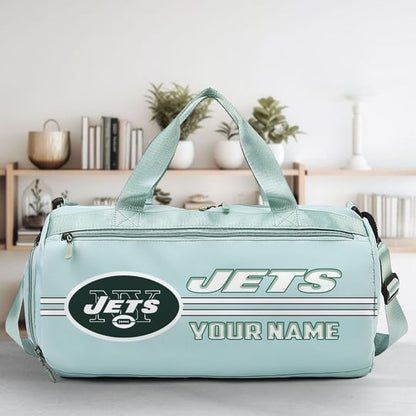 LIMITED EDITION - NEW CUSTOMIZED NFL25 NYJ NEW YORK JETS SPORTS FITNESS BAG