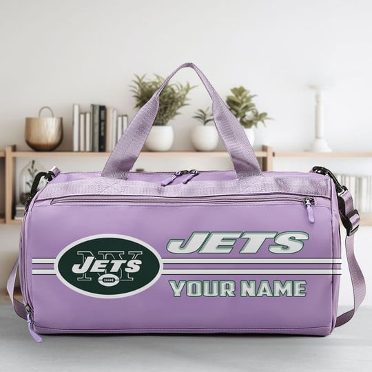 LIMITED EDITION - NEW CUSTOMIZED NFL25 NYJ NEW YORK JETS SPORTS FITNESS BAG