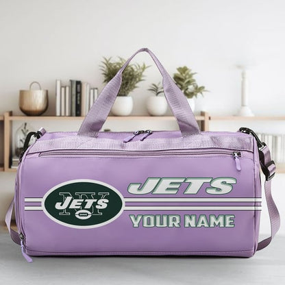 LIMITED EDITION - NEW CUSTOMIZED NFL25 NYJ NEW YORK JETS SPORTS FITNESS BAG