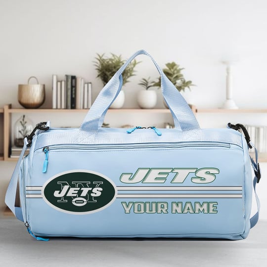 LIMITED EDITION - NEW CUSTOMIZED NFL25 NYJ NEW YORK JETS SPORTS FITNESS BAG