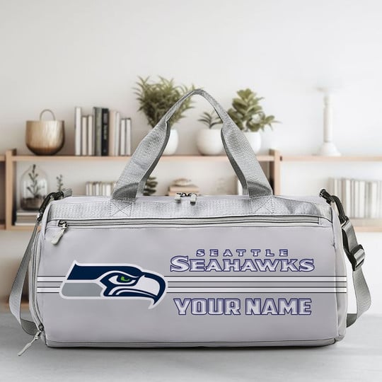 LIMITED EDITION - NEW CUSTOMIZED NFL06 SSH SEATTLE SEAHAWKS SPORTS FITNESS BAG