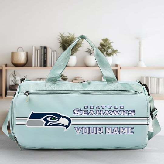 LIMITED EDITION - NEW CUSTOMIZED NFL06 SSH SEATTLE SEAHAWKS SPORTS FITNESS BAG