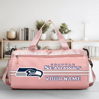 LIMITED EDITION - NEW CUSTOMIZED NFL06 SSH SEATTLE SEAHAWKS SPORTS FITNESS BAG