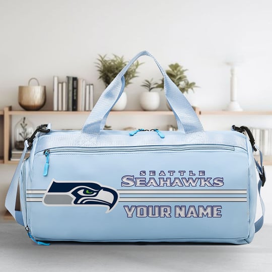 LIMITED EDITION - NEW CUSTOMIZED NFL06 SSH SEATTLE SEAHAWKS SPORTS FITNESS BAG