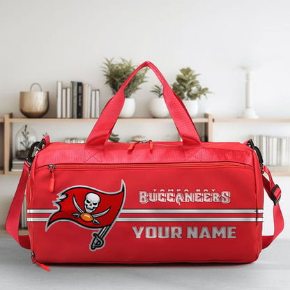LIMITED EDITION - NEW CUSTOMIZED NFL10 TBB TAMPA BAY BUCCANEERS SPORTS FITNESS BAG
