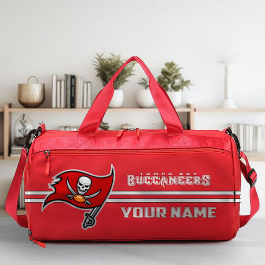 LIMITED EDITION - NEW CUSTOMIZED NFL10 TBB TAMPA BAY BUCCANEERS SPORTS FITNESS BAG