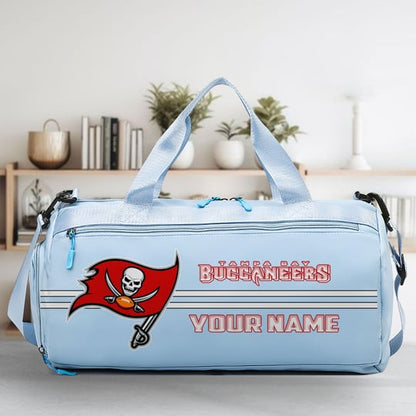 LIMITED EDITION - NEW CUSTOMIZED NFL10 TBB TAMPA BAY BUCCANEERS SPORTS FITNESS BAG