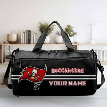 LIMITED EDITION - NEW CUSTOMIZED NFL10 TBB TAMPA BAY BUCCANEERS SPORTS FITNESS BAG