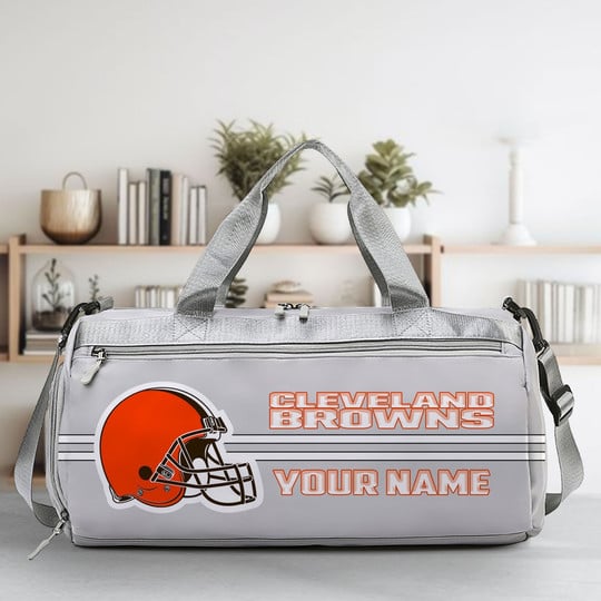 LIMITED EDITION - NEW CUSTOMIZED NFL29 CLB CLEVELAND BROWNS SPORTS FITNESS BAG