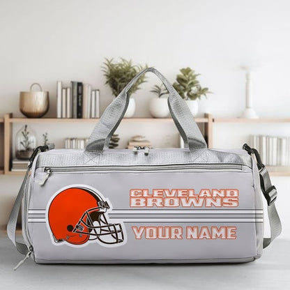 LIMITED EDITION - NEW CUSTOMIZED NFL29 CLB CLEVELAND BROWNS SPORTS FITNESS BAG
