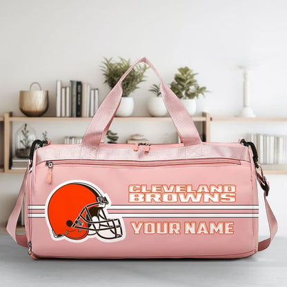 LIMITED EDITION - NEW CUSTOMIZED NFL29 CLB CLEVELAND BROWNS SPORTS FITNESS BAG