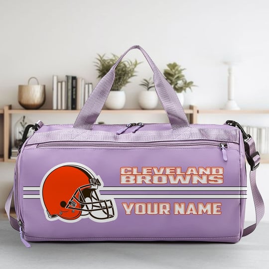 LIMITED EDITION - NEW CUSTOMIZED NFL29 CLB CLEVELAND BROWNS SPORTS FITNESS BAG