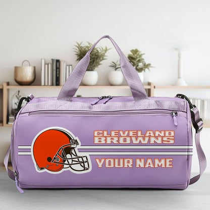 LIMITED EDITION - NEW CUSTOMIZED NFL29 CLB CLEVELAND BROWNS SPORTS FITNESS BAG