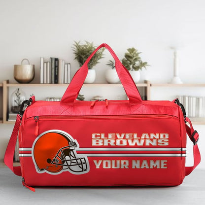 LIMITED EDITION - NEW CUSTOMIZED NFL29 CLB CLEVELAND BROWNS SPORTS FITNESS BAG