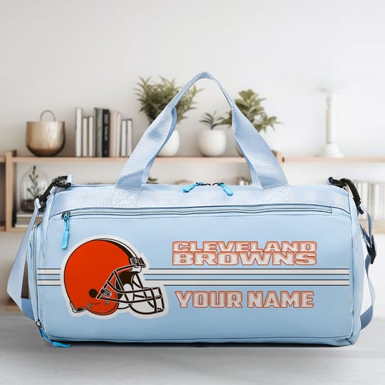 LIMITED EDITION - NEW CUSTOMIZED NFL29 CLB CLEVELAND BROWNS SPORTS FITNESS BAG
