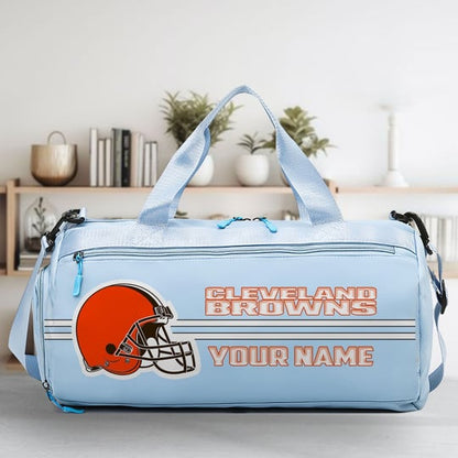 LIMITED EDITION - NEW CUSTOMIZED NFL29 CLB CLEVELAND BROWNS SPORTS FITNESS BAG